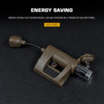 WST MPLS CHARGE 3.0 Helmet Flashlight – Tan - obrazek 6