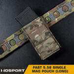 WST FAST Type 5.56 (M4) Magazine MOLLE Pouch, Long – MC Black - obrazek 6