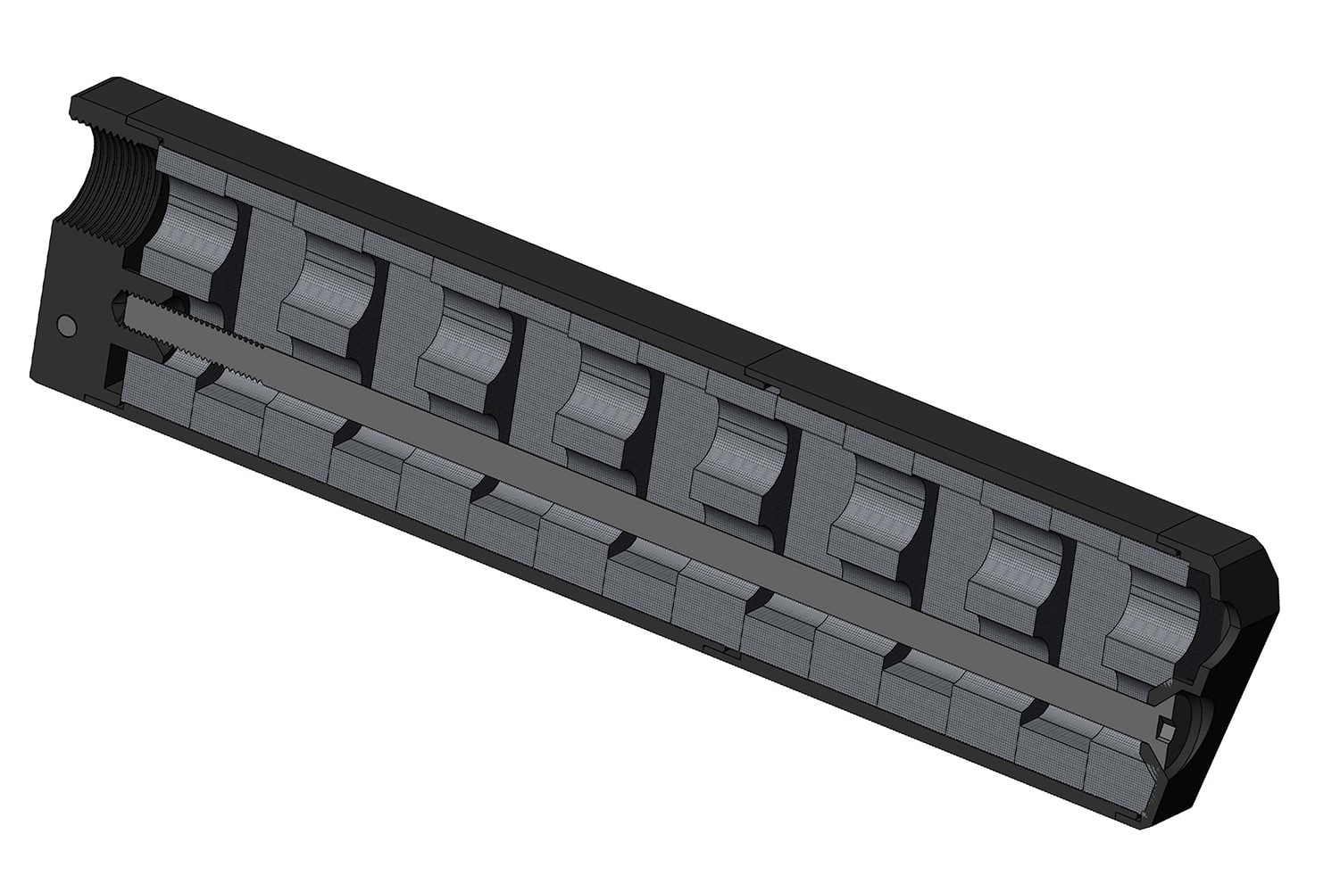 Novritsch Modular Mock Suppressor V2 (170 / 110 / 80 mm) - 14mm CCW OD-A-NOVRITSCH101 asgbox.pl Novritsch Modular Mock Suppressor V2 (170 / 110 / 80 mm) - 14mm CCW - obrazek 8