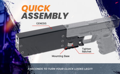 AceTech GENESIS BIFROST Compact G-19 Tracer Unit - Black - obrazek 9