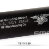 FMA U.S. Navy Seals Type Silencer 35x198 mm - Black OD-A-TB1143-BK asgbox.pl