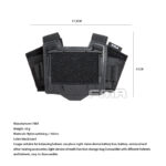 FMA Helmet Pouch for NVG Battery Box / Counterweight, Velcro - Tan - obrazek 7