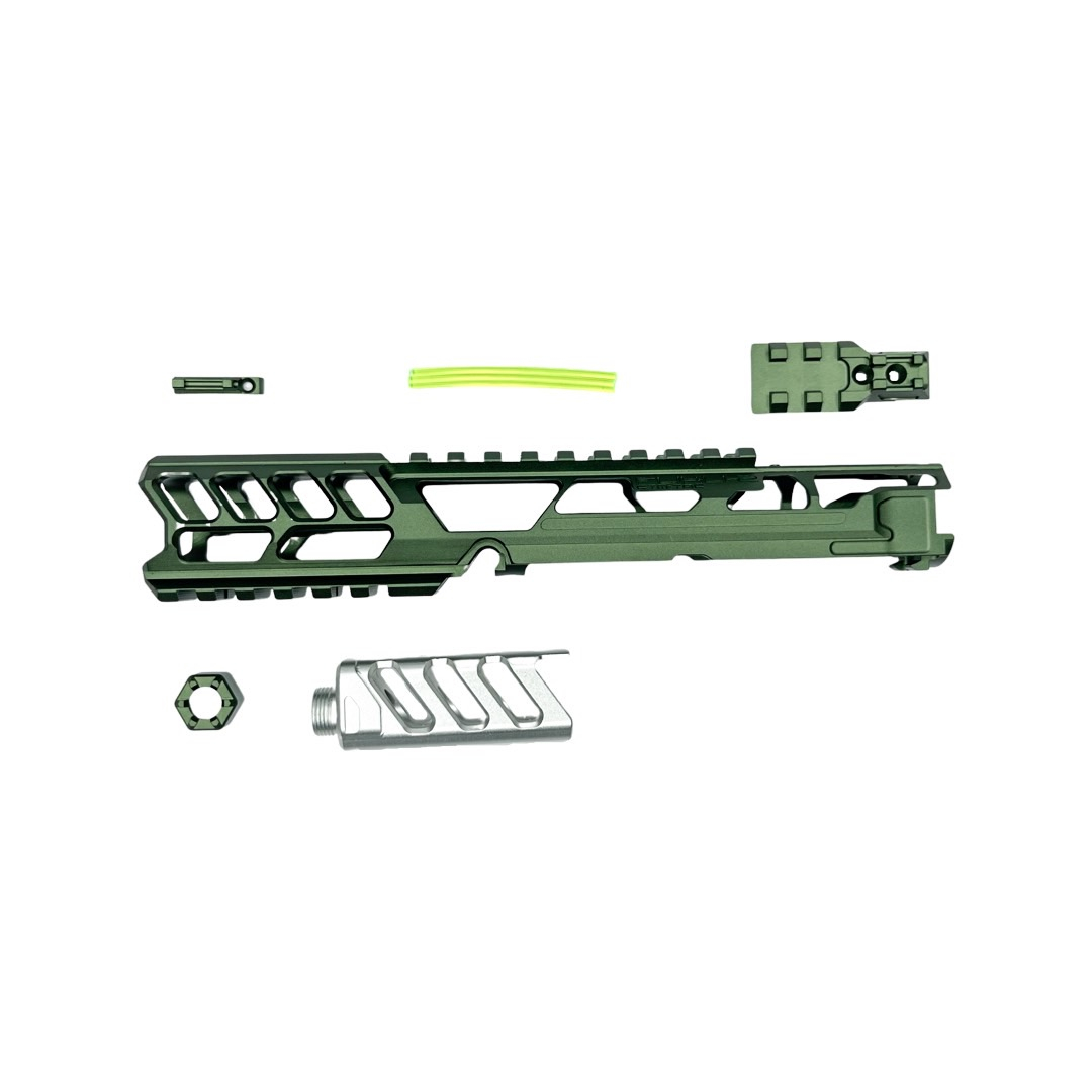 CTM FUKU-2 CNC Upper Set V2 for AAP-01, CUTOUT (Long) - Army Green / Silver OD-A-CTM0037-ODSV asgbox.pl CTM FUKU-2 CNC Upper Set V2 for AAP-01, CUTOUT (Long) - Army Green / Silver - obrazek 10