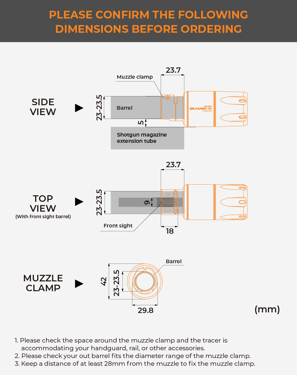 AceTech QUARK C (BLASTER) Shotgun Tracer Unit - Black OD-A-PAT4010-B-001 asgbox.pl AceTech QUARK C (BLASTER) Shotgun Tracer Unit - Black - obrazek 9