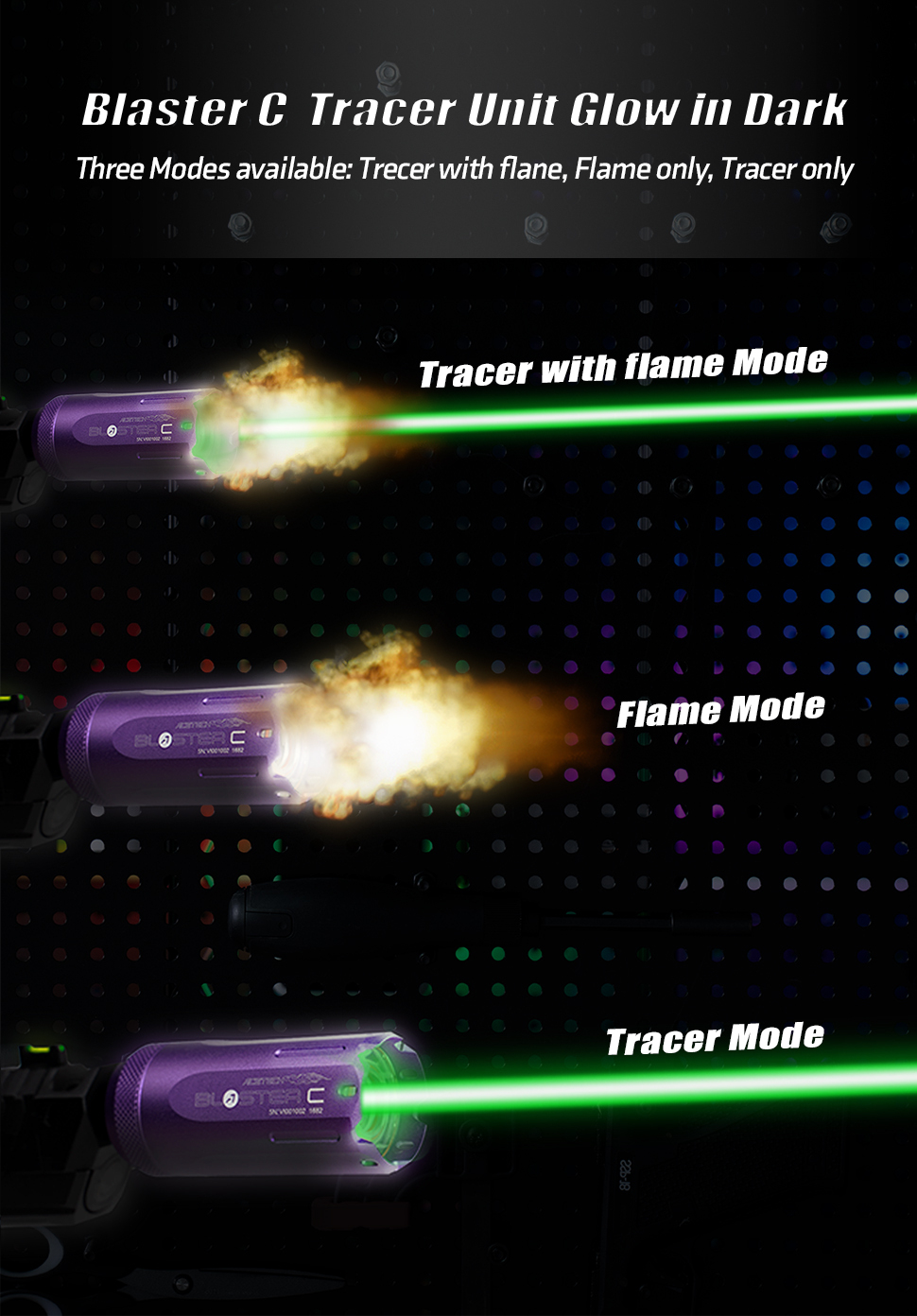 AceTech BLASTER C Tracer Unit with Muzzle Flame - Blue OD-A-PAT0630-BU-001 asgbox.pl AceTech BLASTER C Tracer Unit with Muzzle Flame - Blue - obrazek 6