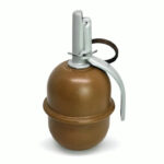 PYROSOFT 12x Pyro-5G Airsoft Hand Grenade (Peas) - Brown - obrazek 6