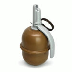 PYROSOFT 12x Pyro-5G Airsoft Hand Grenade (Peas) - Brown - obrazek 7