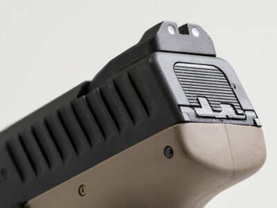 ASG CZ P-10C CO2 Blowback, metal slide - Black/Tan - obrazek 8