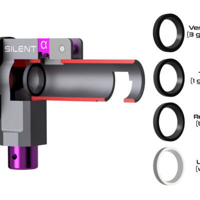 Silent Industries CNC hop-up chamber ALPHA M4/16 AEG/HPA OD-A-SILENT01 asgbox.pl Silent Industries CNC hop-up chamber ALPHA M4/16 AEG/HPA OD-A-SILENT01 asgbox.pl