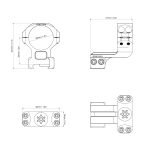VO 30mm CANTILEVER Mounting Rings, Medium - Black - obrazek 8