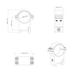 VO 30mm Steel Mounting Rings, Medium - Black - obrazek 8