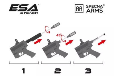 SA M4 CQB M-LOK HAL ETU(TM) (SA-C25 CORE(TM)) - Chaos Bronze - obrazek 12