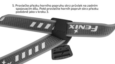 Sada černých popruhů AFH-02 pro čelovky Fenix - obrazek 6