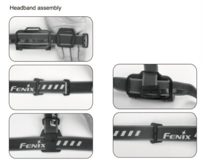 Sada černých popruhů AFH-02 pro čelovky Fenix - obrazek 7