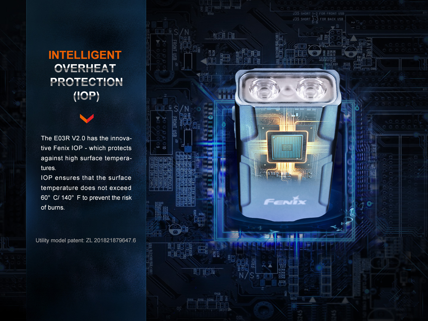 Flashlight Fenix E03R V2.0 - Grey OD-A-E03RV20GREY asgbox.pl Flashlight Fenix E03R V2.0 - Grey - obrazek 9