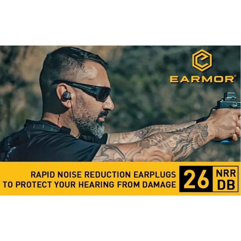 EARMOR M20T Bluetooth Earplugs Hearing Protection - Black OD-A-M20T-BK asgbox.pl EARMOR M20T Bluetooth Earplugs Hearing Protection - Black - obrazek 10