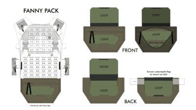 Novritsch ASPC Tactical Fanny Pack - Flecktarn - obrazek 6