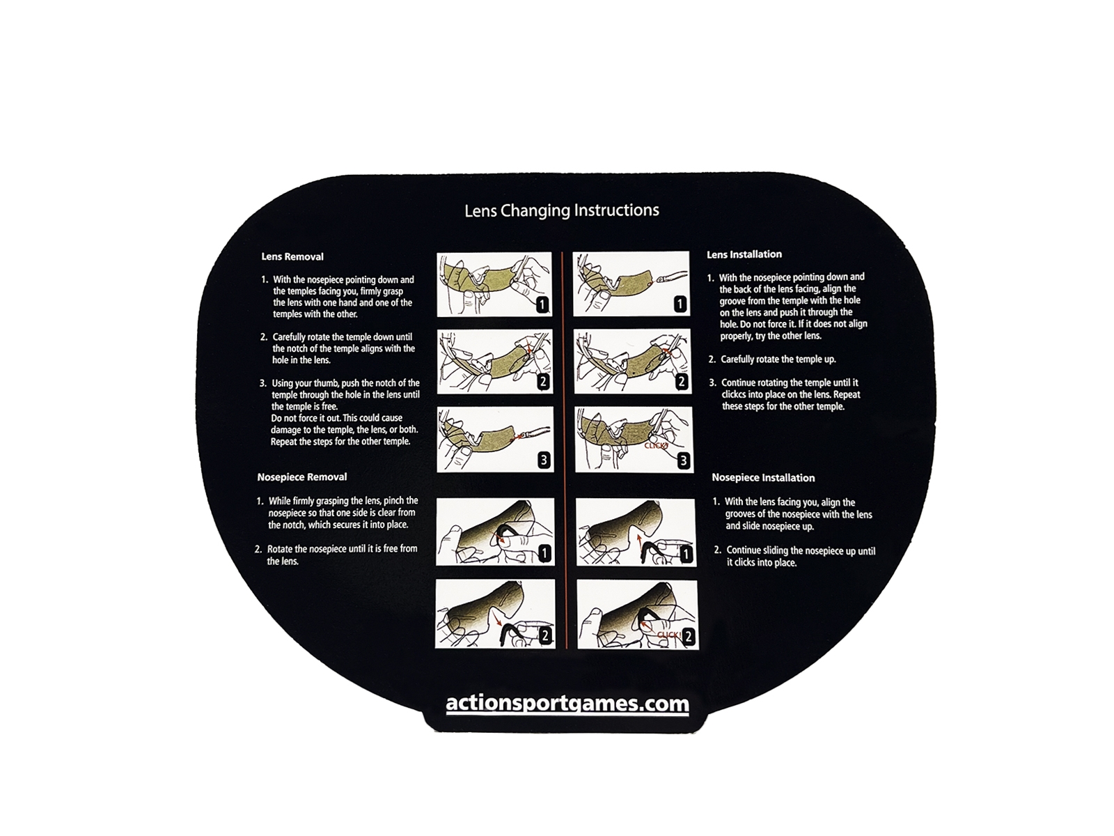 STRIKE DROP ZONE Protective Glasses, 4 Lenses H2X Anti-Fog - Black OD-A-STRIKE077 asgbox.pl STRIKE DROP ZONE Protective Glasses, 4 Lenses H2X Anti-Fog - Black - obrazek 6