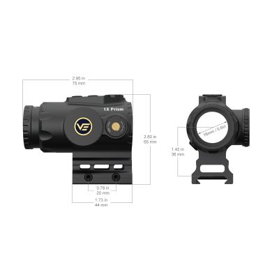 PARAGON 1x16 Micro Prism Sight - Black SCPS-M01 asgbox.pl PARAGON 1x16 Micro Prism Sight - Black SCPS-M01 asgbox.pl