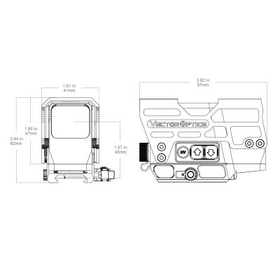 FRENZY Plus Red Dot Sight 1x31x26 (Multi Reticle) - Black SCRD-M67 asgbox.pl