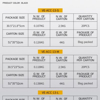 WST Foam Replica of SAPI Ballistic Inserts (2 pcs), Size S - Black WOSP219-S asgbox.pl