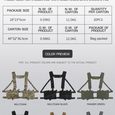 WST Split Tactical Chest Rig Alpha - Ranger Green WOSP218-RG asgbox.pl