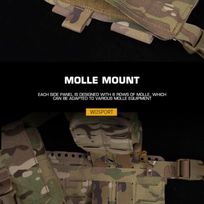 WST Split Tactical Chest Rig Alpha - Ranger Green WOSP218-RG asgbox.pl