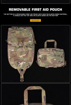 WST SCARAB Tactical MOLLE Back Panel – Black - obrazek 6