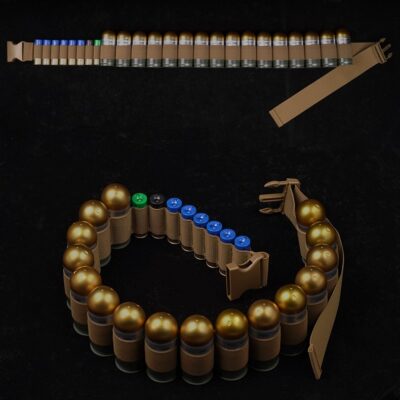 WST Bandolier Belt for 16 pcs 40mm Grenade Shell - Coyote WOSP212-COY asgbox.pl