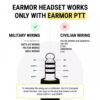 EARMOR M32 PLUS Electronic Tactical Headset - Tan OD-A-M32-TN-PLUS asgbox.pl