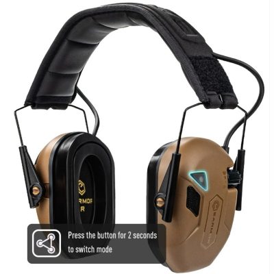 EARMOR M300T Bluetooth Electronic Hearing Protector - Coyote Brown M300T-CB asgbox.pl