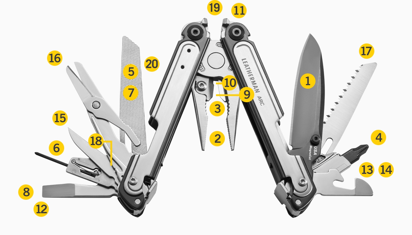 Leatherman multitool ARC(R) - Silver/Black OD-A-LEATHERMAN066 asgbox.pl Leatherman multitool ARC(R) - Silver/Black - obrazek 6