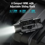 OLIGHT Pistol Flashlight Valkyrie PL-3S 1000 lm - Black - obrazek 8
