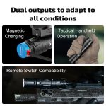 OLIGHT Rifle Flashlight ODIN Mini 1250 lm, M-LOK Mount - Black - obrazek 10