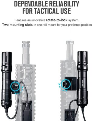 OLIGHT Rifle Flashlight ODIN 2000 lm, RIS Mount - Black - obrazek 10