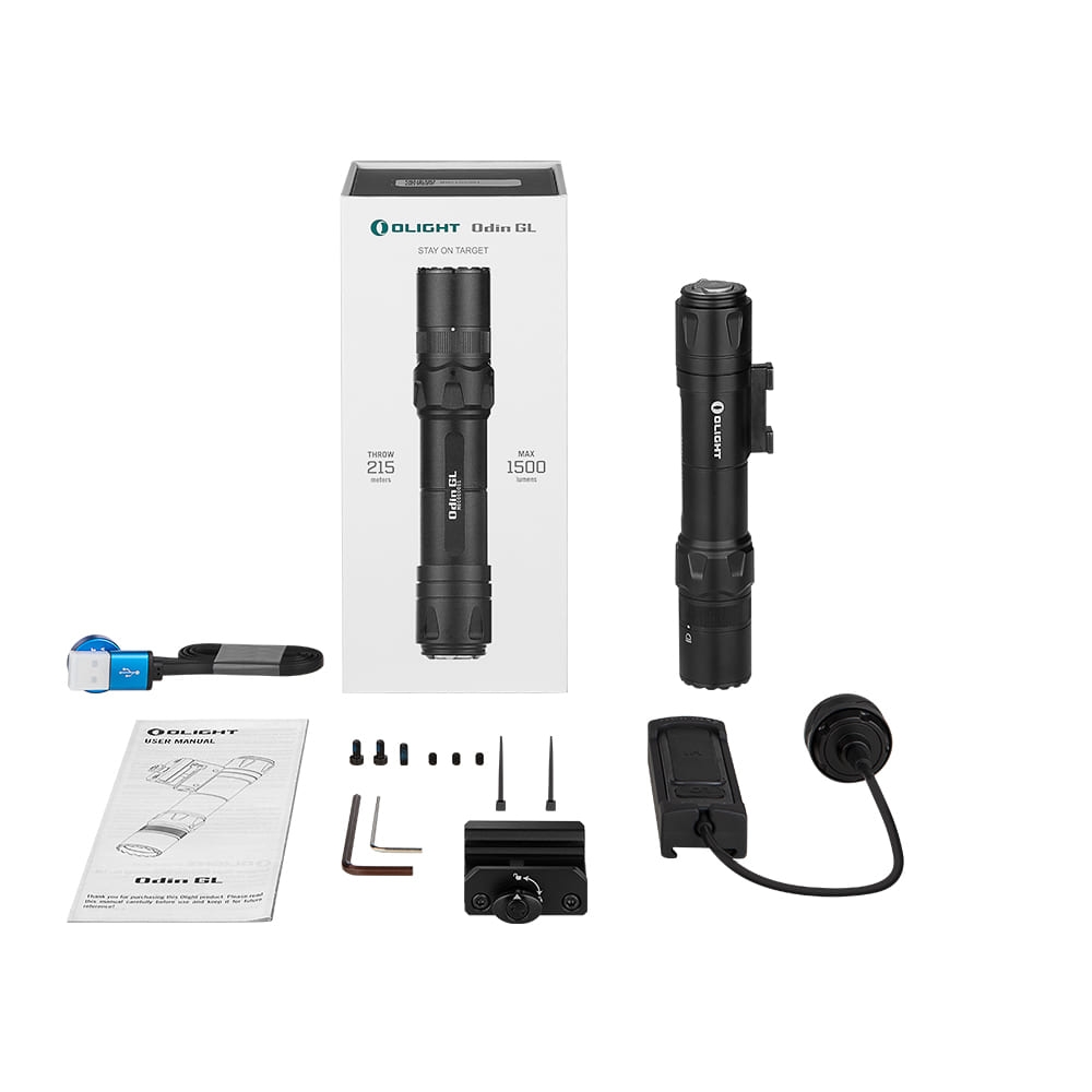 OLIGHT Rifle Flashlight ODIN S 1500 lm, M-LOK Mount - Black OD-A-OLIGHT011 asgbox.pl OLIGHT Rifle Flashlight ODIN S 1500 lm, M-LOK Mount - Black - obrazek 9