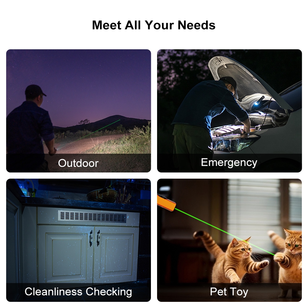 OLIGHT Flashlight ARKFELD Pro UV 1300 lm, Green Laser - Black OLIGHT021 asgbox.pl OLIGHT Flashlight ARKFELD Pro UV 1300 lm, Green Laser - Black - obrazek 6