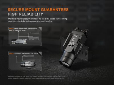 FENIX GL23R TACTICAL LIGHT WITH Green LASER SIGHT - obrazek 9