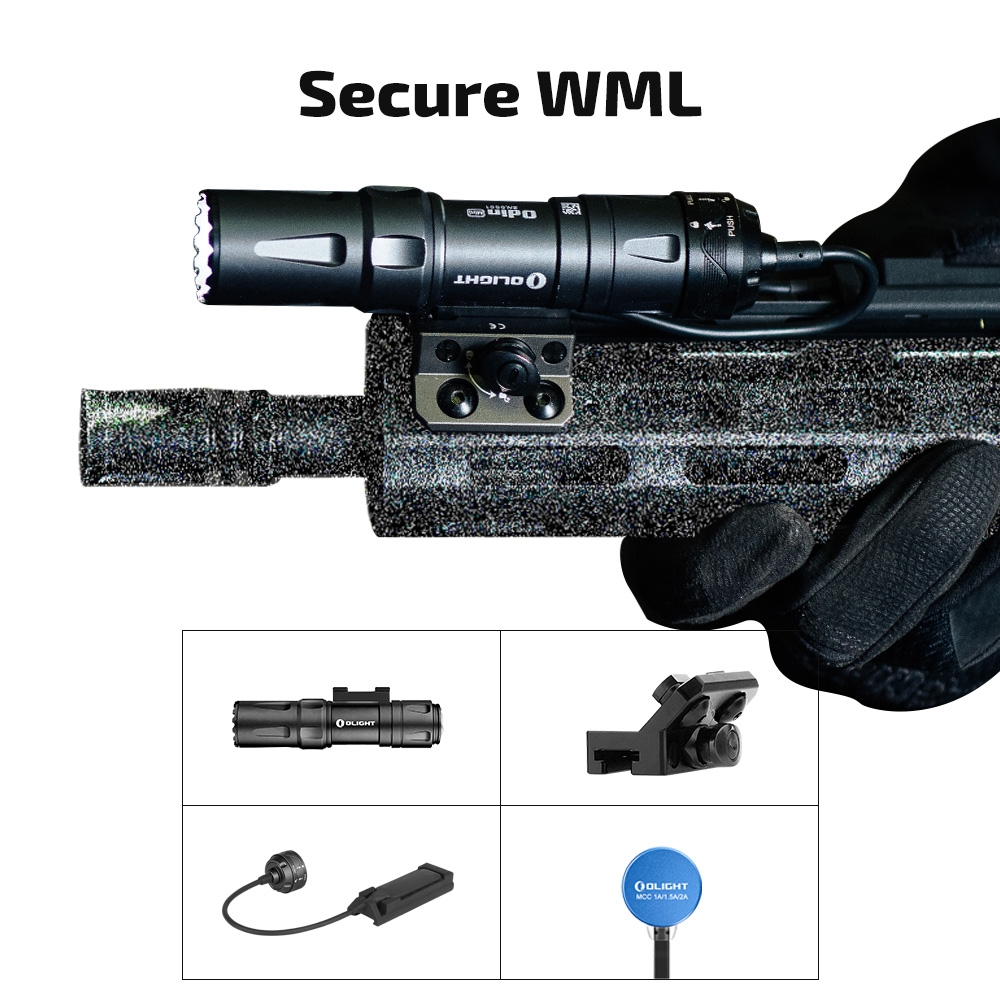 OLIGHT Rifle Flashlight ODIN Mini 1250 lm, M-LOK Mount - Tan OLIGHT007-TAN asgbox.pl OLIGHT Rifle Flashlight ODIN Mini 1250 lm, M-LOK Mount - Tan - obrazek 8