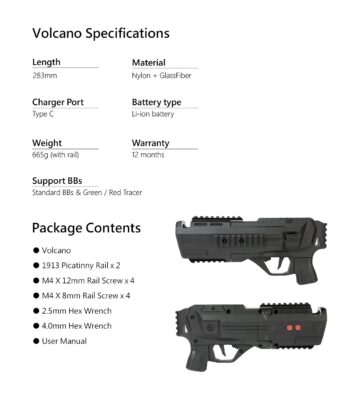 AceTech VOLCANO Tracer Grenade Launcher 40mm - Black - obrazek 10
