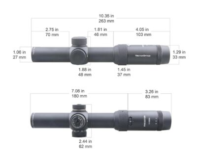 VO FORESTER 1-5x24 SFP Gen1 LPVO Riflescope - Black - obrazek 5