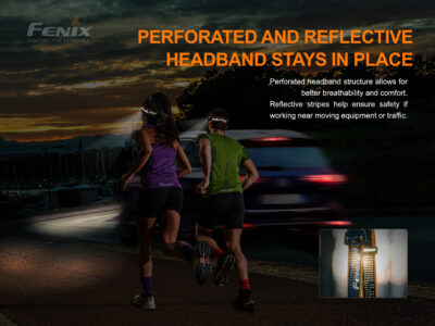 FENIX HM51R Ruby V2.0 RECHARGEABLE HEADLAMP - Full Black - obrazek 10