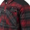HELIKON WINTER WARDEN Shirt, Long Sleeve - Slate Crimson Plaid OD-A-KO-WWS-PB-PJ-B03 asgbox.pl