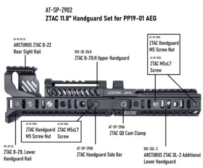 Arcturus PP-19-01 Vityaz Carbine ZTAC SP1 FE(TM) - Black - obrazek 9