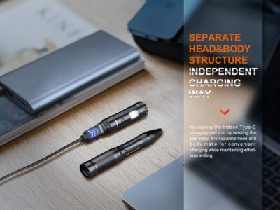 FENIX ​​​​T6 Tactical Pen with LED Flashlight - Black - obrazek 10
