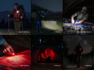 FENIX Rechargeable Flashlight SW05R-RED (White / Red Light) - Green - obrazek 9