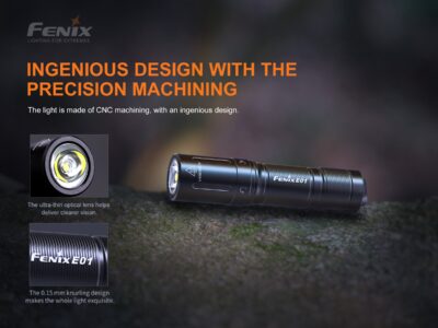 FENIX ​​​​E01 V2.0 Flashlight - Black - obrazek 6