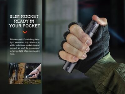 FENIX Rechargeable LED Flashlight PD35R - Black - obrazek 6