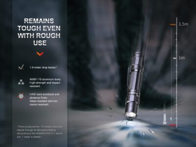 FENIX Rechargeable LED Flashlight PD35R - Black - obrazek 12