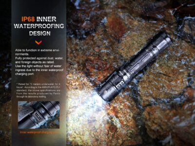 FENIX Rechargeable LED Flashlight PD35R - Black - obrazek 13